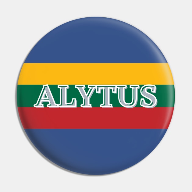 Alytus City in Lithuania Flag Pin by aybe7elf