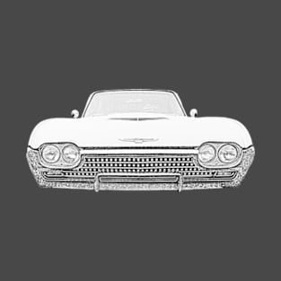 Ford Thunderbird 1962 American classic car monochrome T-Shirt