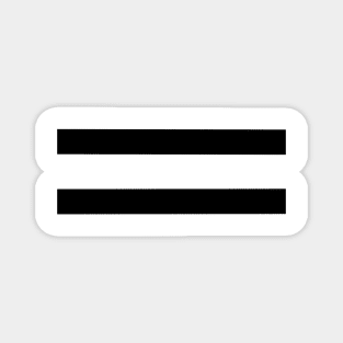 Black Stripes White Background Magnet