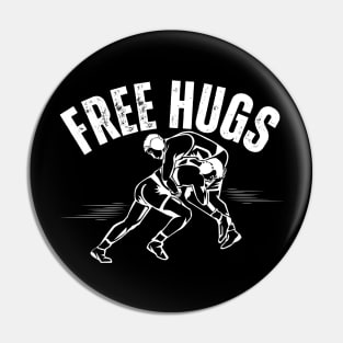 Wrestling Free Hugs Pin