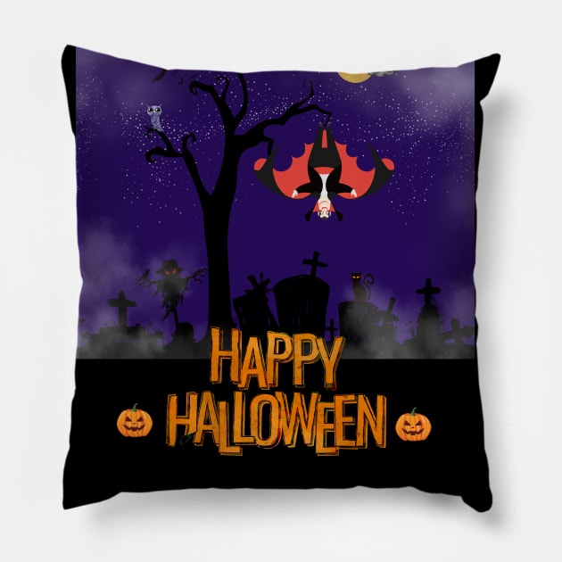 Halloween vampire Pillow by Studio468