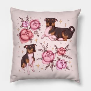 Puppy&Flowers Pillow