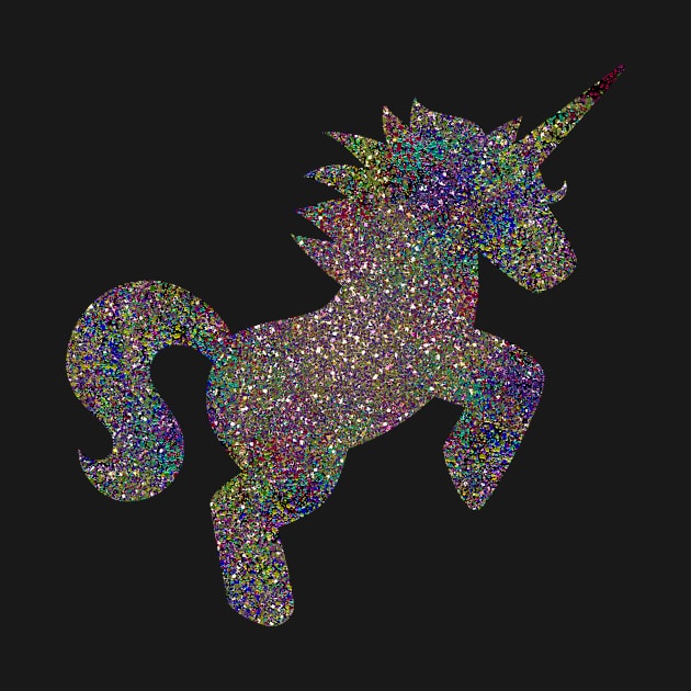 Glam Rainbow Metallic Unicorn by Jane Izzy Designs