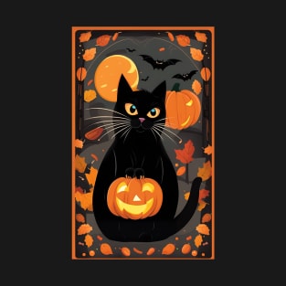 Halloween Cat 8 T-Shirt