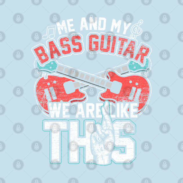 Discover Bassist Retro Musical Instrument Bass Guitar - Bass Guitar - T-Shirt