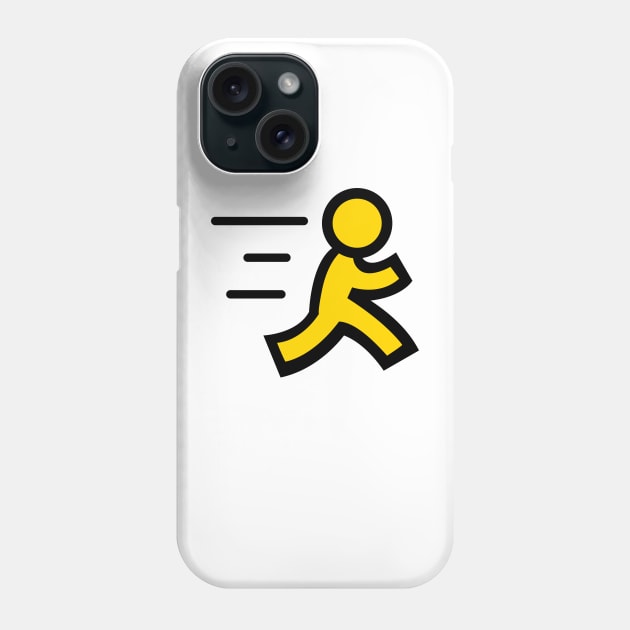 AOL man running Phone Case by Humorous Misery