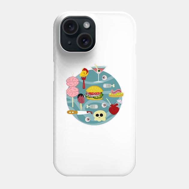 Zombie Brunch Phone Case by soniapascual