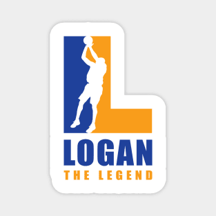 Logan Custom Player Basketball Your Name The Legend Magnet