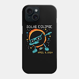 Total Solar Eclipse April 8 2024 Retro Groovy Women Kids Men Phone Case