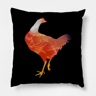 Sunset Chicken Pillow