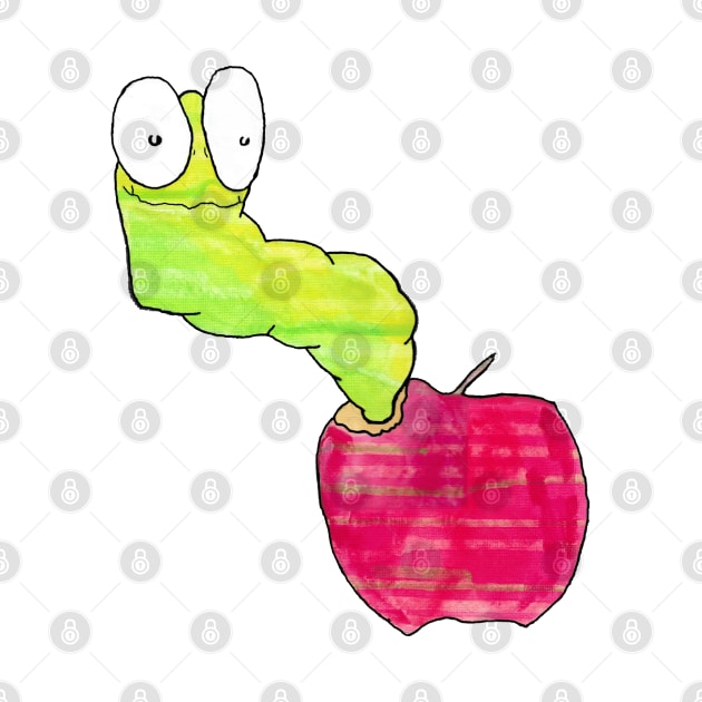 Worm in an Apple by WormLike