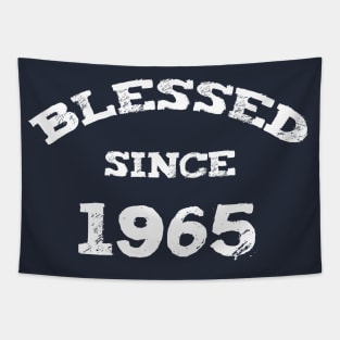 Blessed Since 1965 Cool Blessed Christian Birthday Tapestry