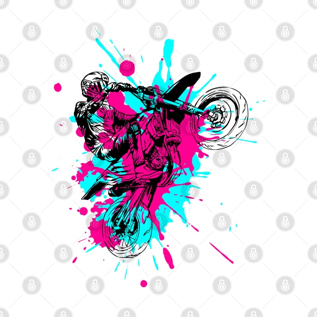 Splash Paint Motocross by Bruno Pires