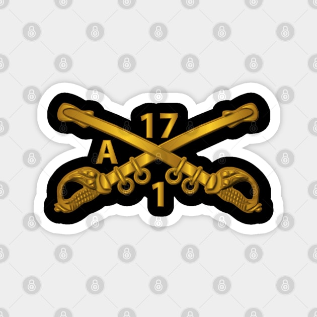 Apha Troop - 1st Sqn 17th Cavalry Branch wo Txt Magnet by twix123844