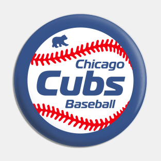 Cubs 80s Retro Ball Pin