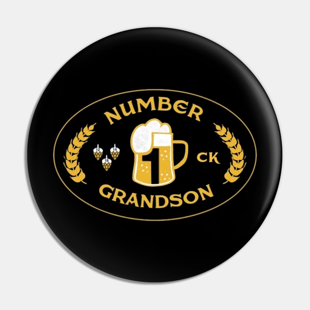 Number 1 Grandson Pin by JakefromLarsFarm