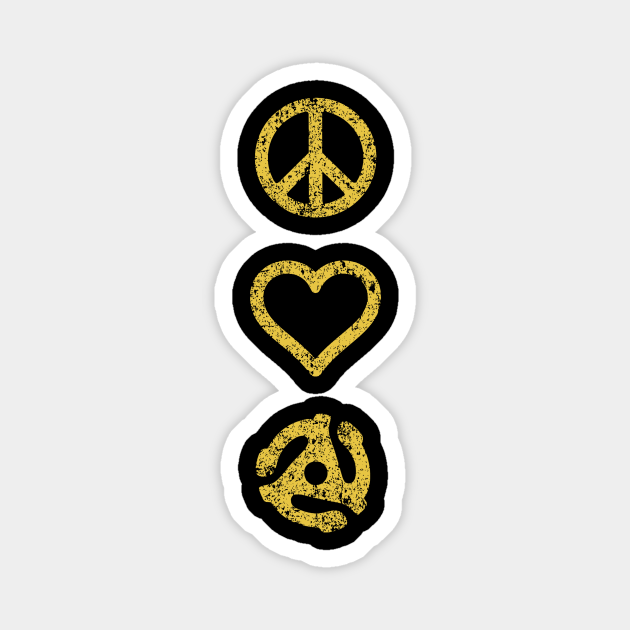 Peace. Love. Vinyl. - Meme - Sticker