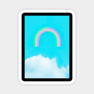 Rainbow an Clouds Magnet