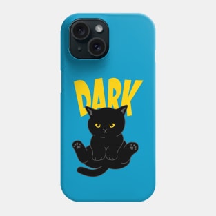 Gloomy black cat Phone Case