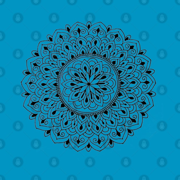 Black Dot Mini Mandala #1 by KreativCorner