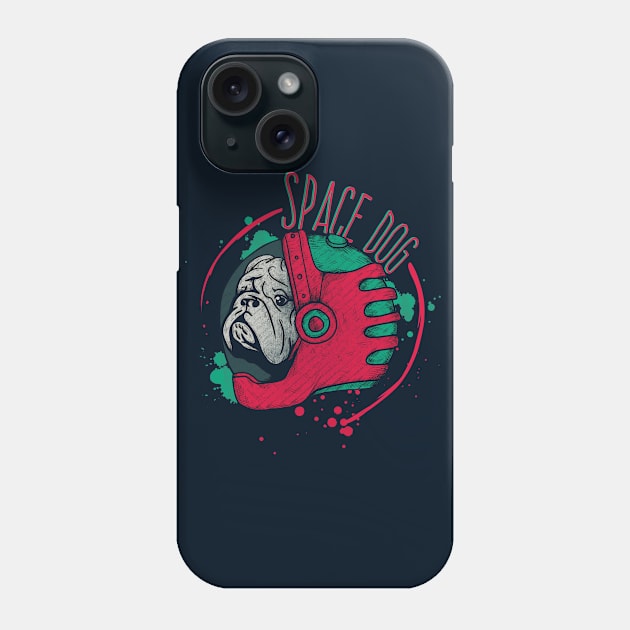 Space dog Phone Case by Jess Adams