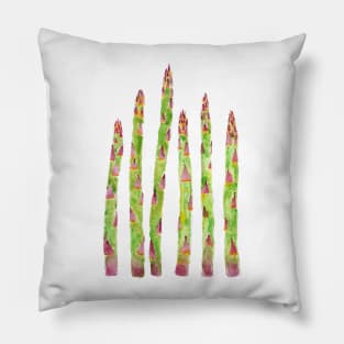asparagus watercolor painting Pillow