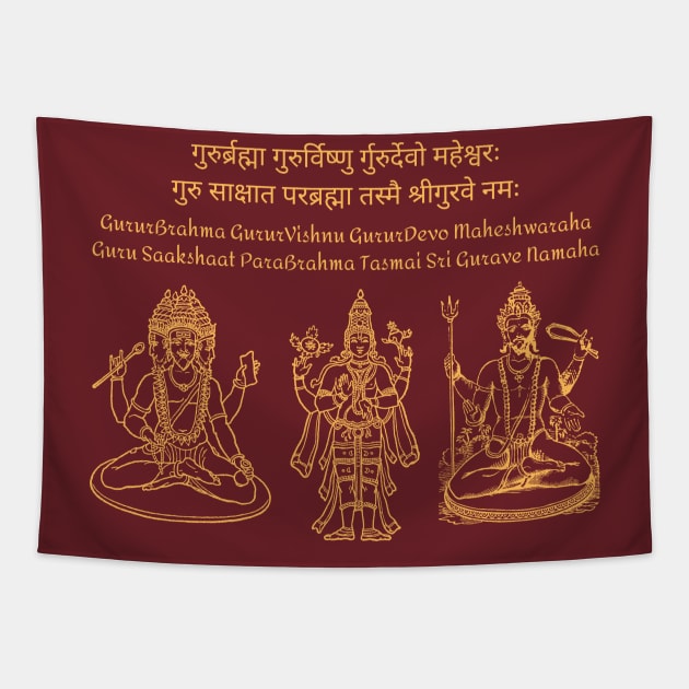 Guru Mantra Tapestry by BhakTees&Things