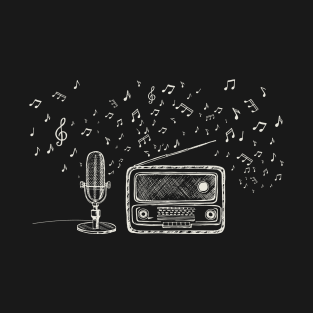 old radio and microphone T-Shirt