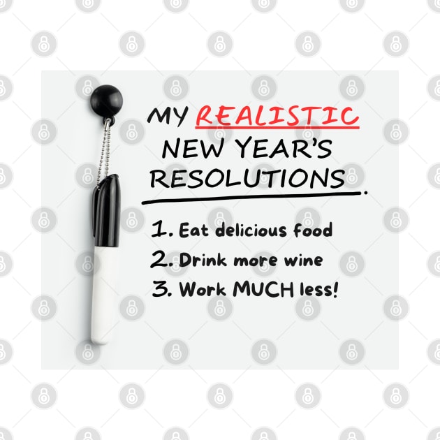 Realistic New Year's Resolutions by Doodle and Things