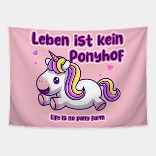 Life is no Pony Farm Tapestry