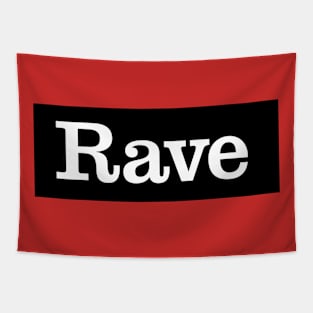 Rave Logo Slanted Tapestry