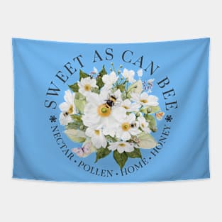 Sweet As Can Bee with Apple Tree Blossoms Tapestry