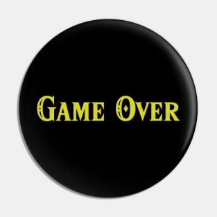 Game Over (Electric) Pin