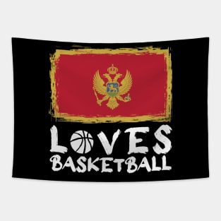 Montenegro Loves Basketball Tapestry