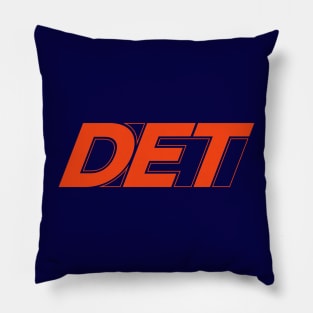 DET Detroit Orange Pillow