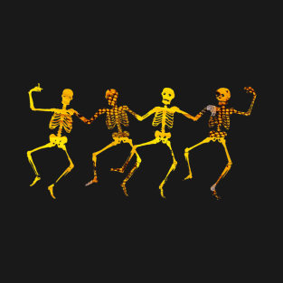 Happy Dancing Skeleton Halloween Party T-Shirt