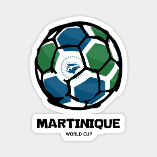 Martinique Football Country Flag Magnet