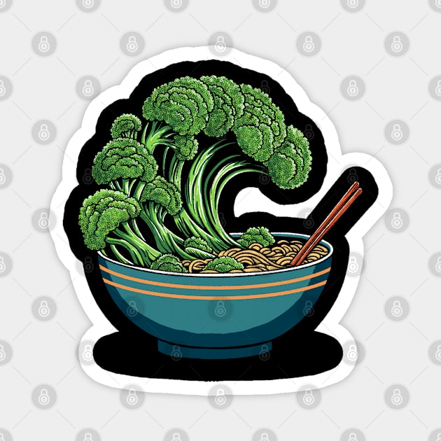 The Great Wave off Broccoli Magnet by opippi