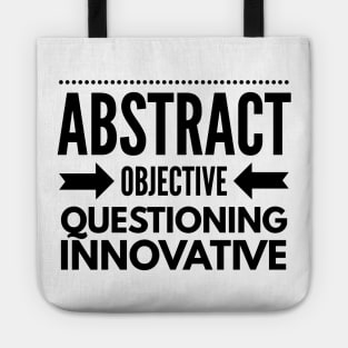 INTP Abstract Objective Questioning Innovative Tote