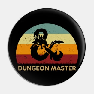 Retro Sunset - Dungeons And Dragons Dragon Pin