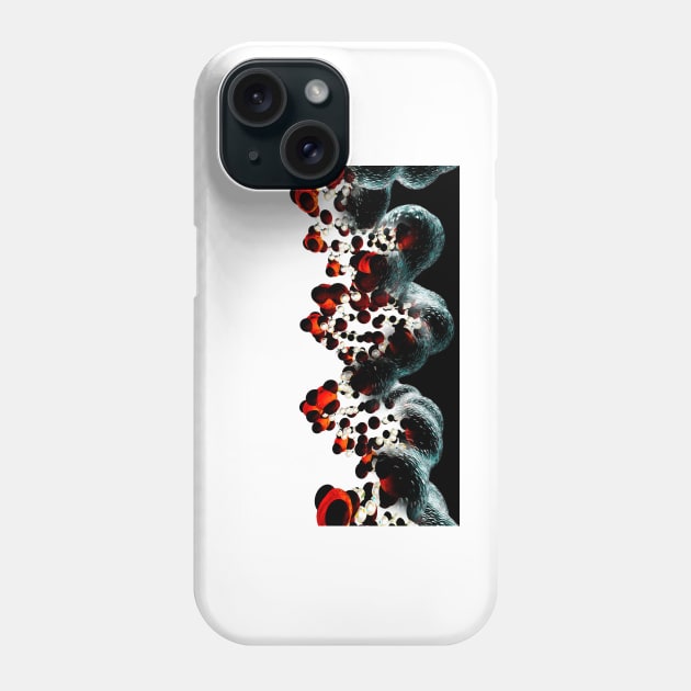 DNA molecule, computer artwork (G110/1178) Phone Case by SciencePhoto