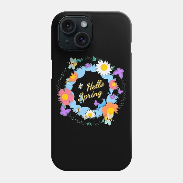 hello  spring Phone Case by busines_night