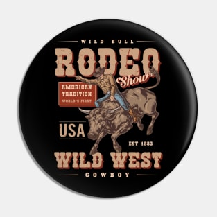 Cowboy | Rodeo | Bull Riding | Vintage | Wild West Pin