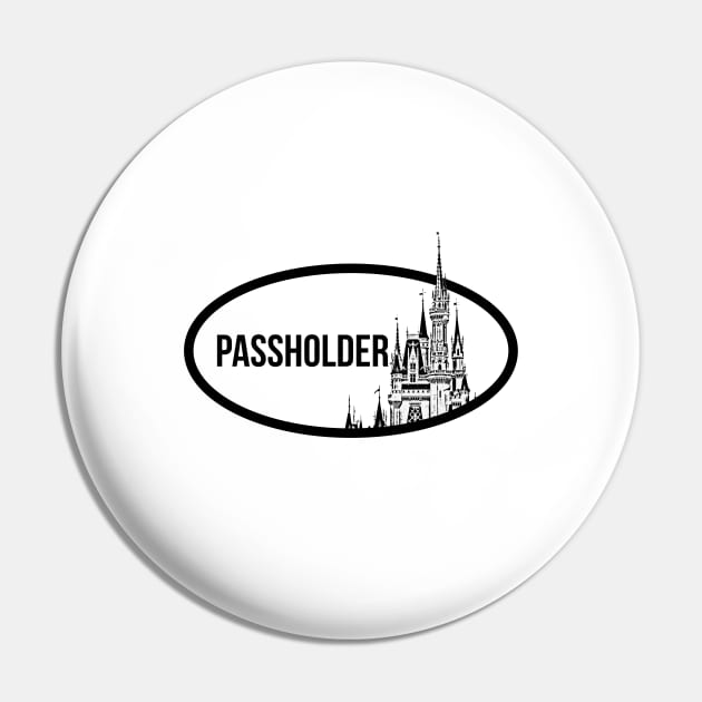 Passholder Magic Castle Sticker Black Pin by FandomTrading