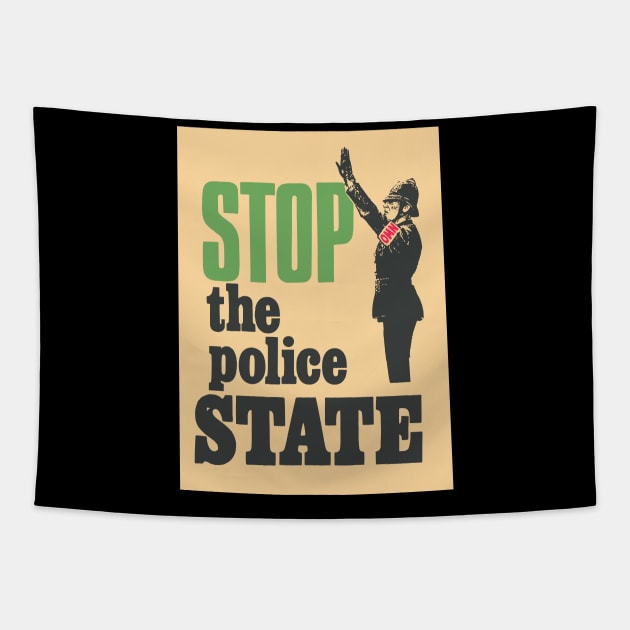 Unite Against the Police State: Take a Stand Tapestry by Boogosh