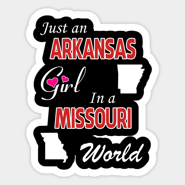 Arkansas - Missouri - Arkansas - Sticker