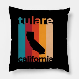 Tulare California Retro Pillow