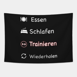 trainieren t-shirt Tapestry