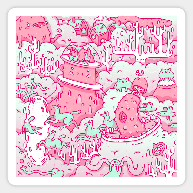 pink - Trippy - Sticker