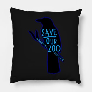 Save Our Zoo bird outline Pillow